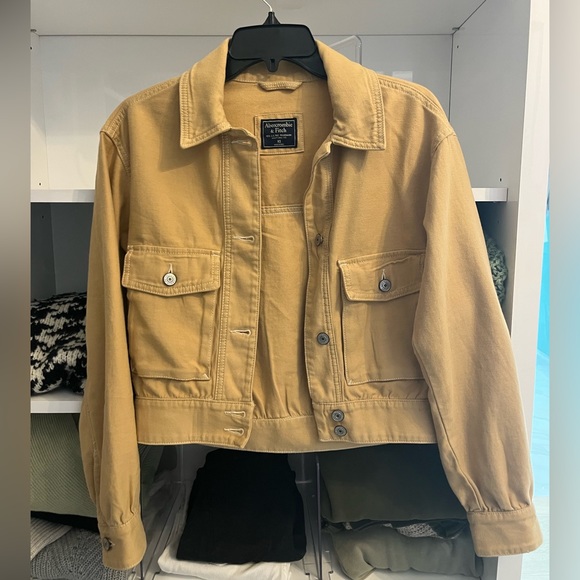 Abercombie & Fitch, Mustard Denim Jacket - Picture 1 of 4